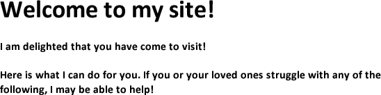 Welcome to my site